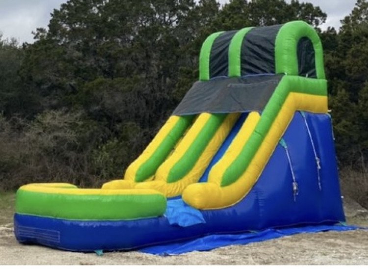 15 Foot  blue/green Wet/Dry Slide